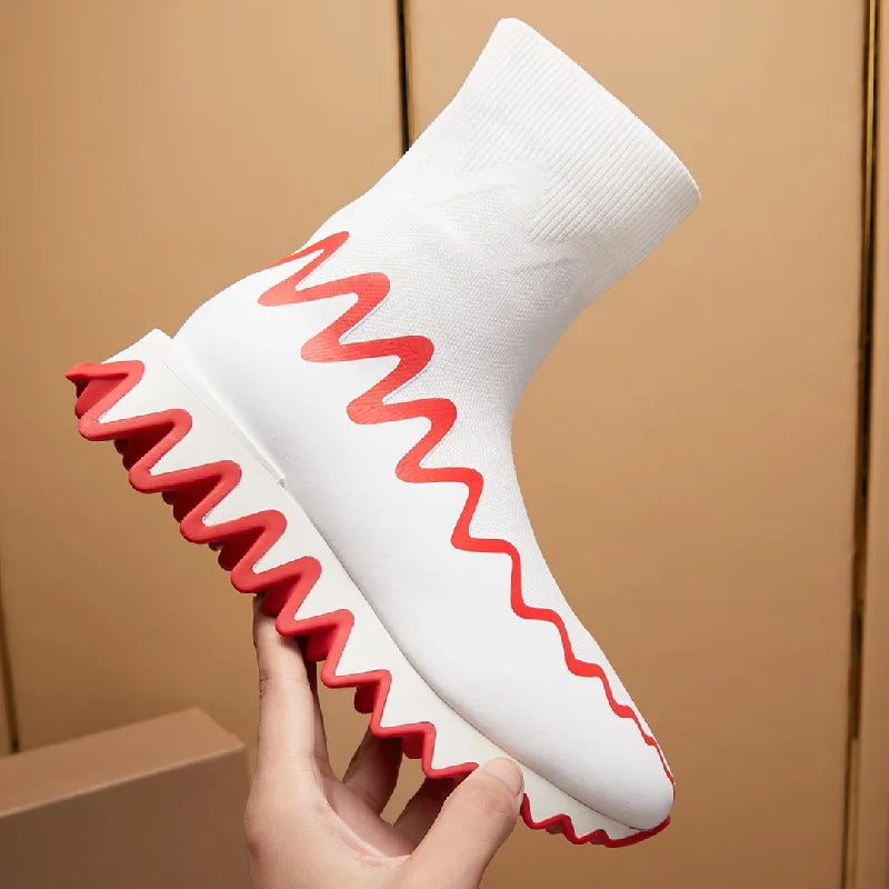 Knit Sock Platform Sneakers - detail view
