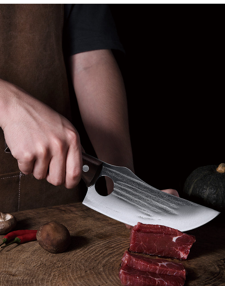 Hand-Forged Meat Cutting Knife