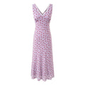 Vintage V-Neck Floral Dress