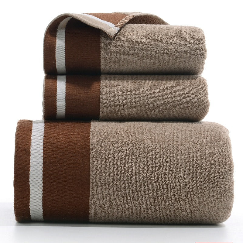 3-Piece Pure Cotton Bath Towel Gift Set