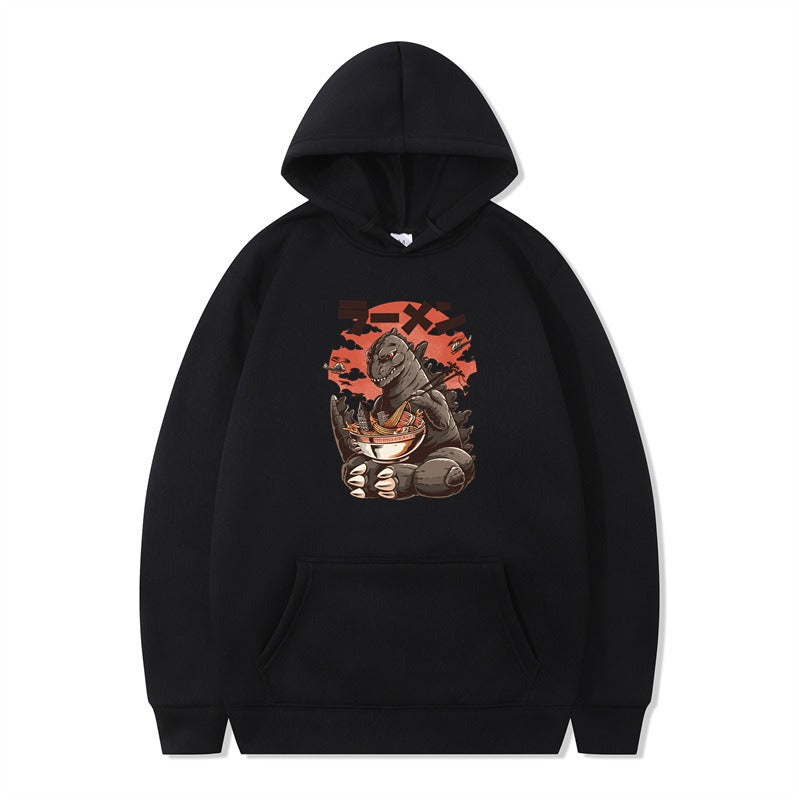 Graphic Print Pullover Hoodie