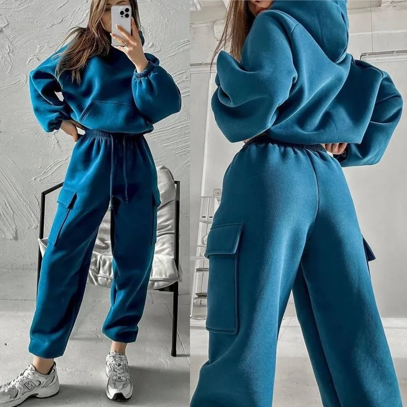 Women's Hoodie & Sweatpants Two-Piece Set