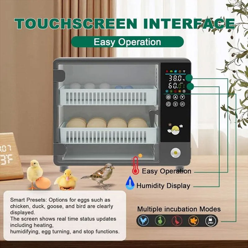 24-Egg Digital Incubator, Automatic Turner