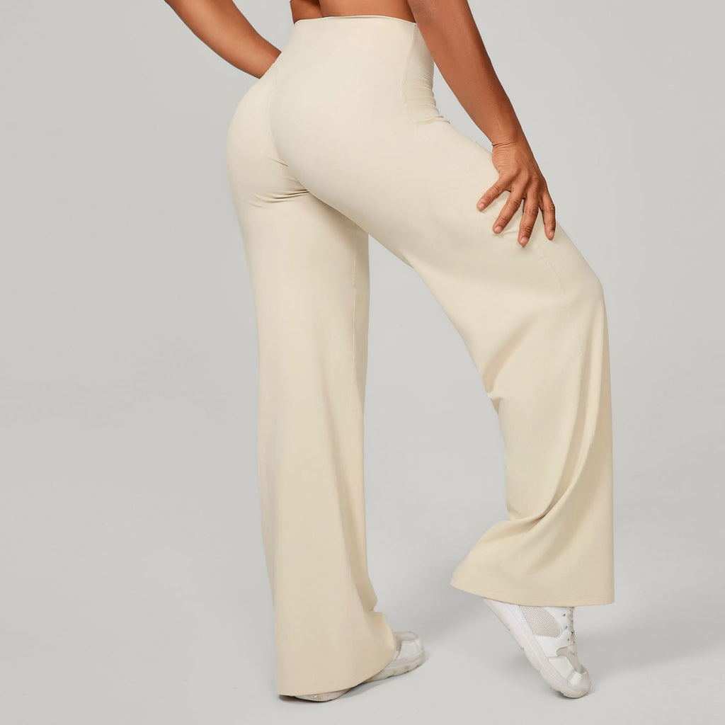 High-Waist Straight-Leg Yoga Pants - detail view