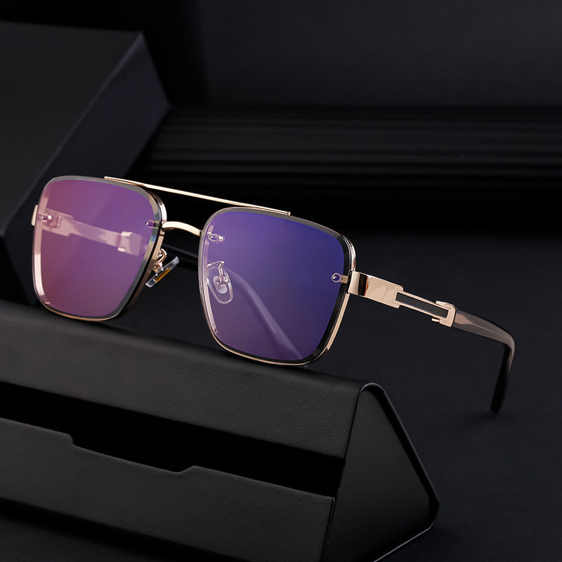 Retro Square Frame Sunglasses for Men