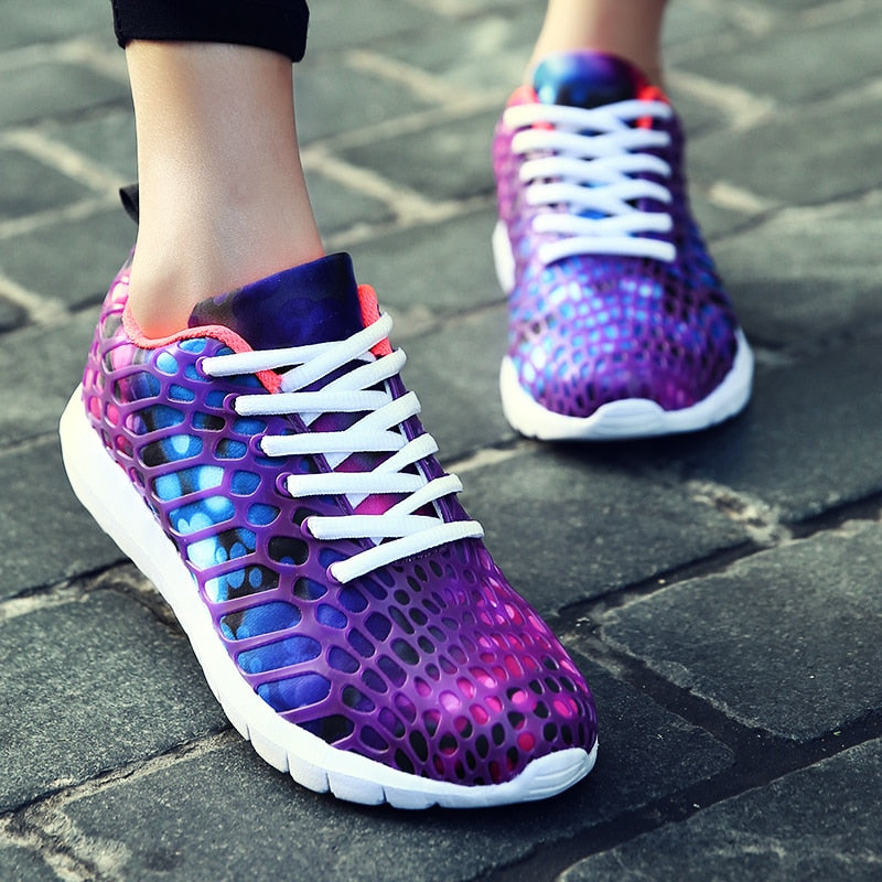 Camouflage Mesh Running Sneakers