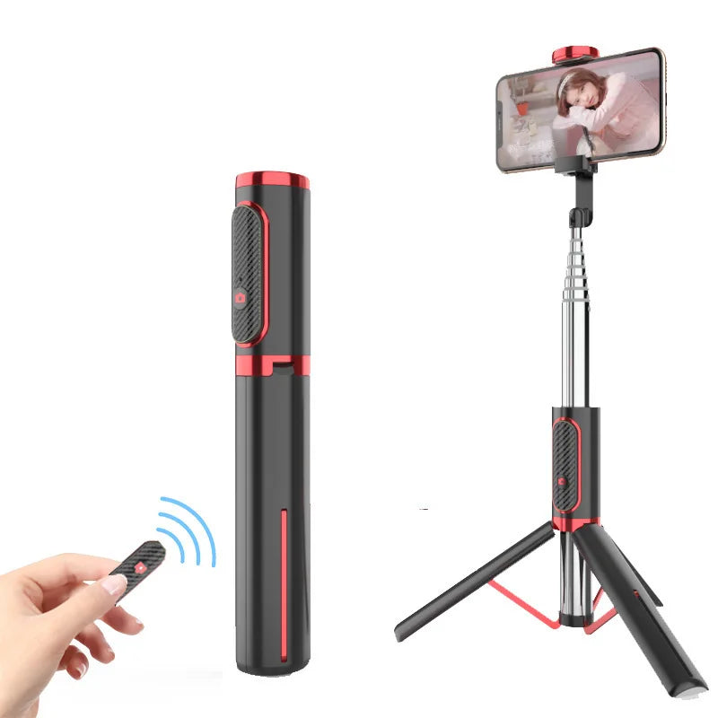 Bluetooth Charging Selfie Stick Desktop Stand - detail view