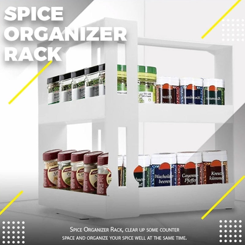 Rotating Cabinet Spice Organizer - detail view