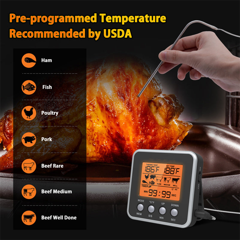 Wireless Meat Thermometer with Timer - alternate view