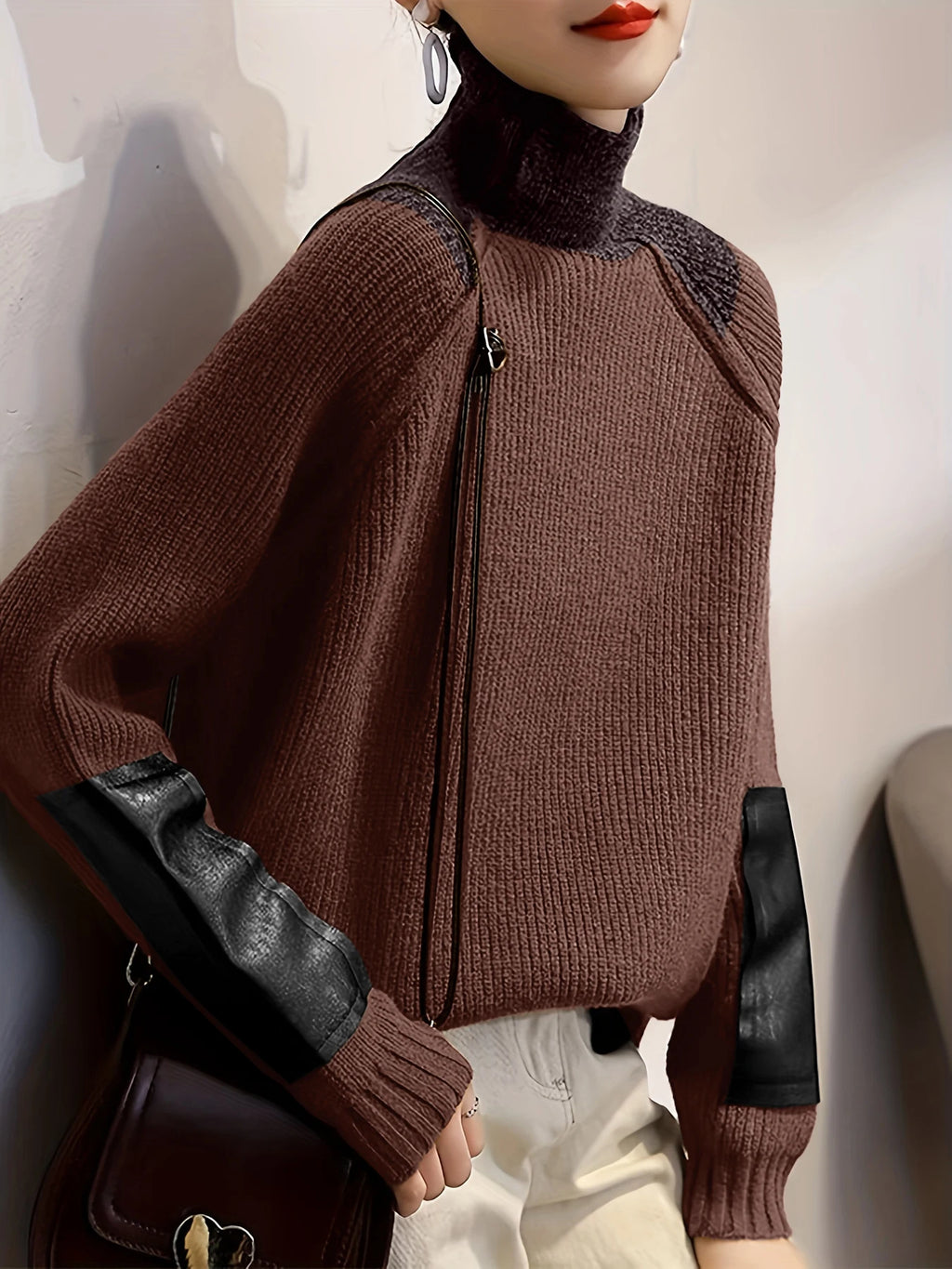 Patchwork Pullover Sweater