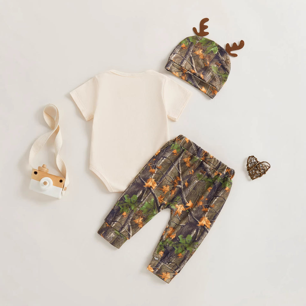 Newborn 3-Piece Hunting Style Outfit Set - alternate view