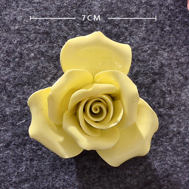 Hand-Painted 3D Ceramic Wall Flowers