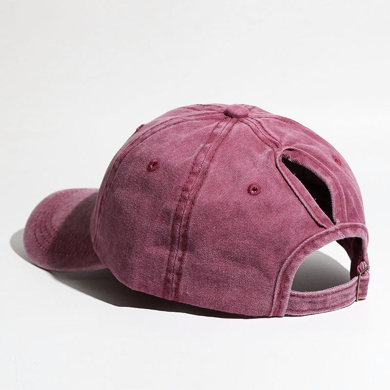 Curved-Brim Snapback Sun Hat