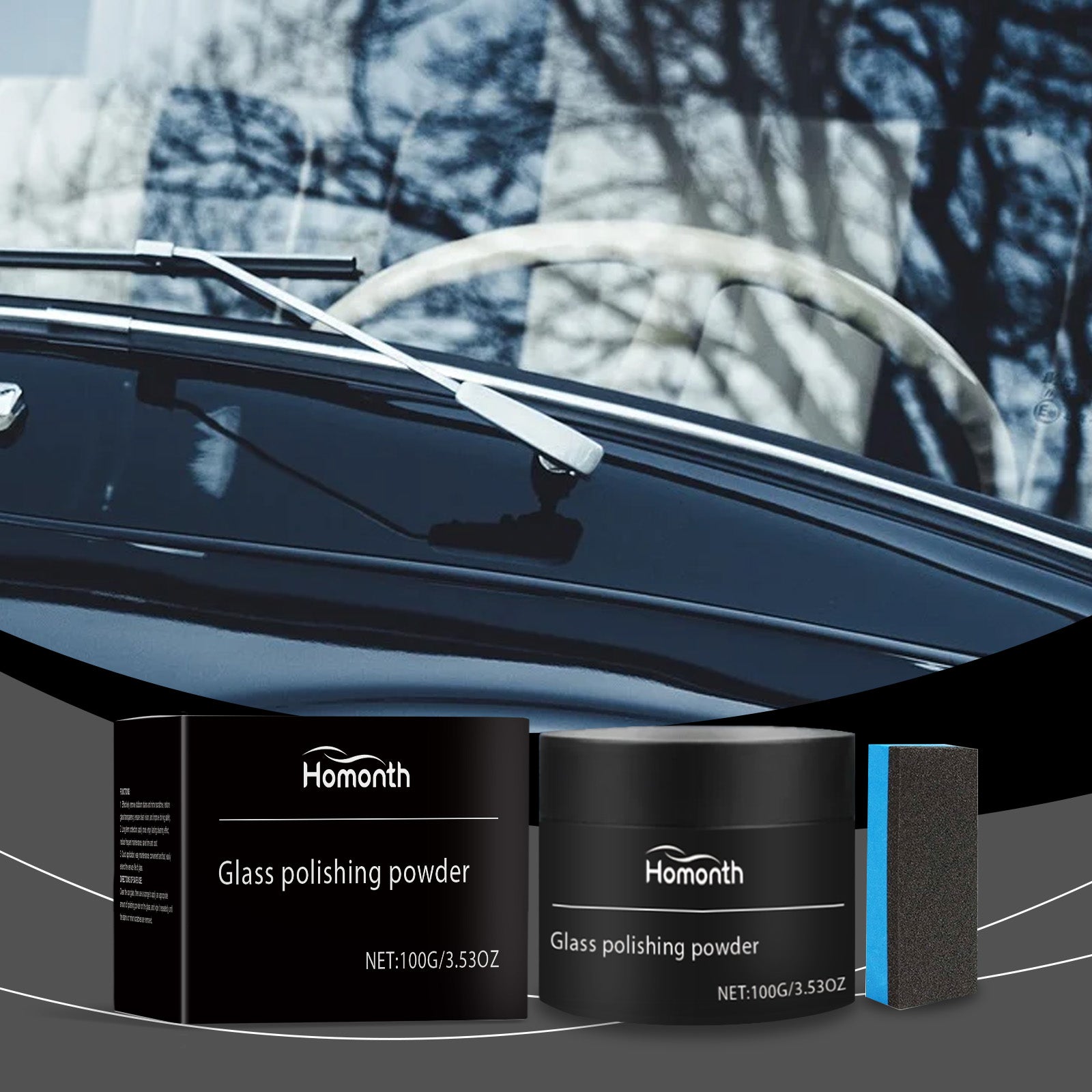 Car Glass Polishing Powder - detail view
