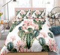 Cactus Succulent Print Bed Sheet Set