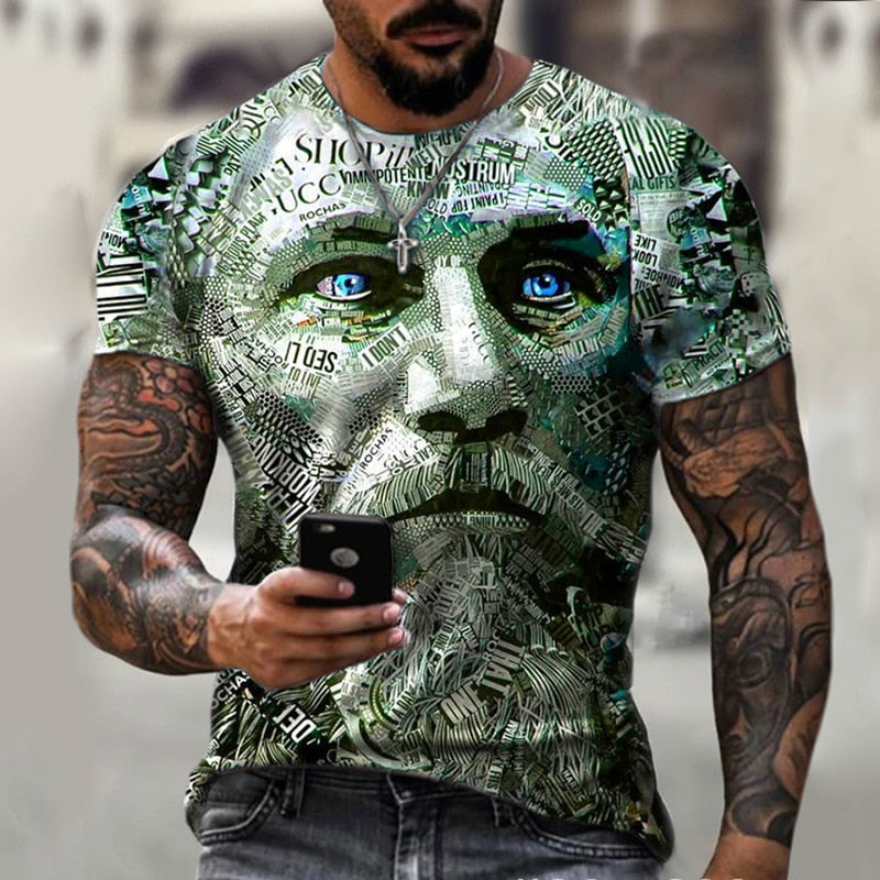Oversized Printed Streetwear T-Shirt - alternate view