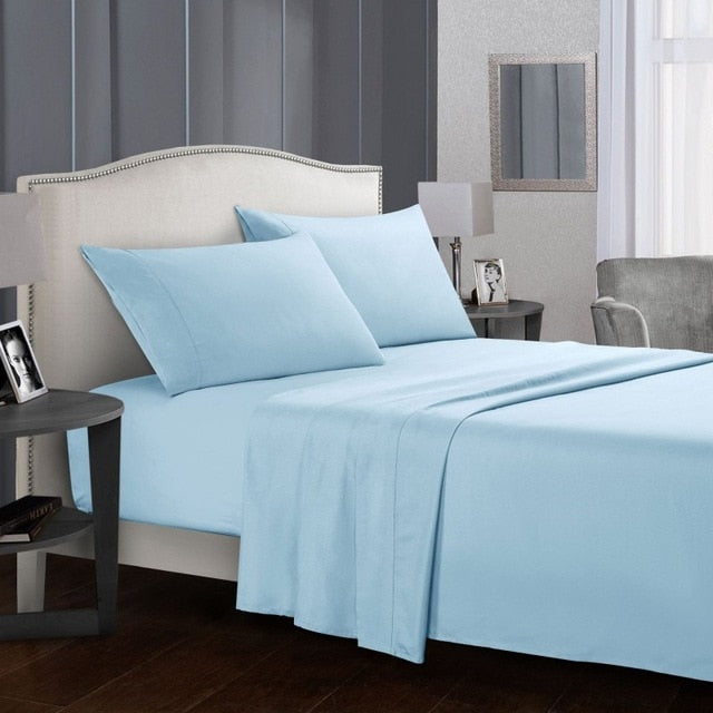 Solid White Bedding Set