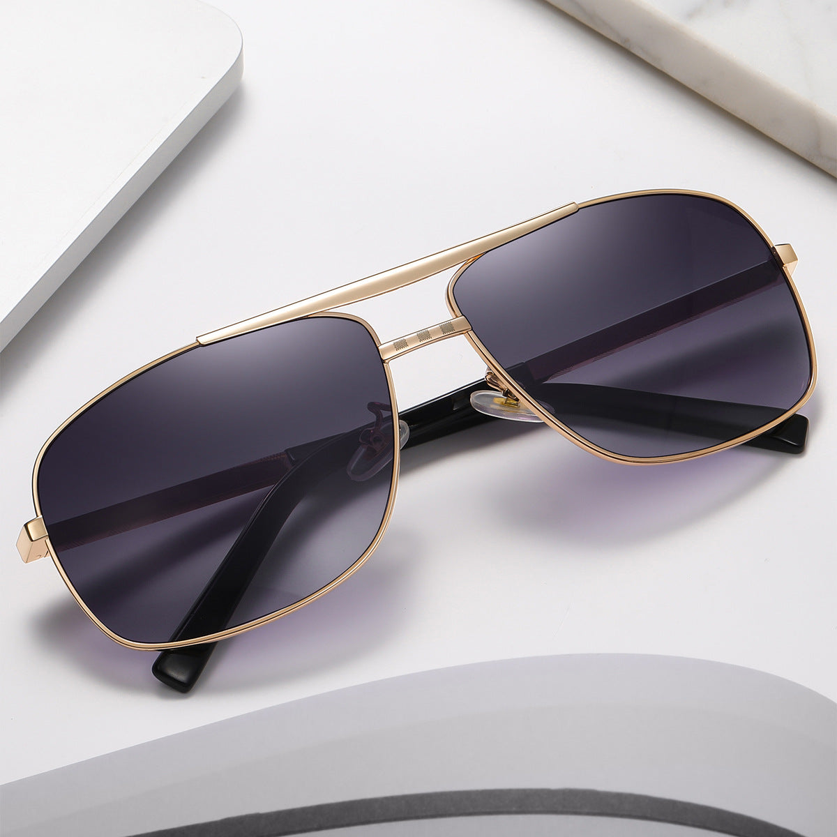Vintage Square Frame Sunglasses for Men