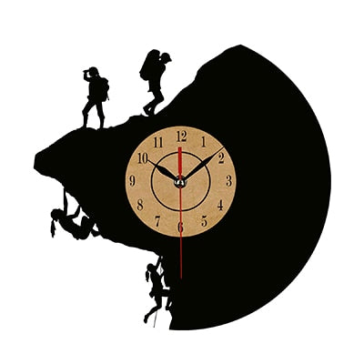 Vinyl Record-Style Wall Clock