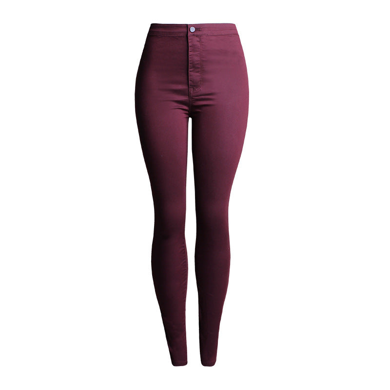 Women's High-Waist White Skinny Jeans