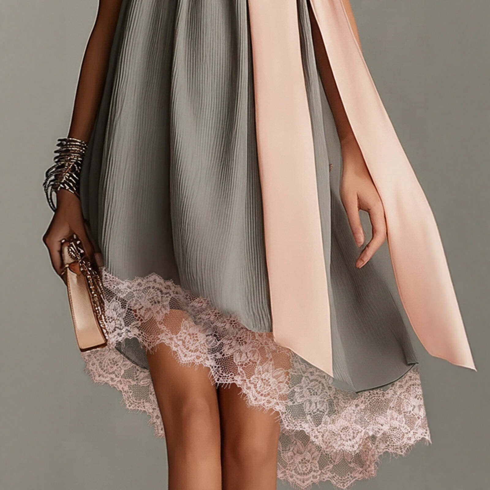 Strapless Fitted Vacation Long Dress - alternate view