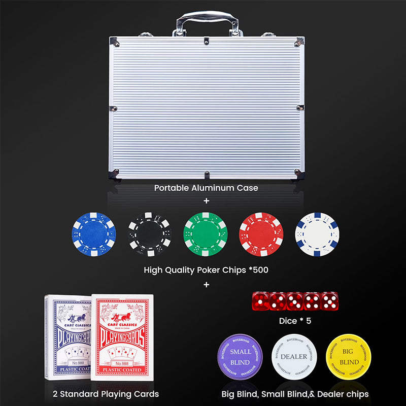 Poker Chip Set in Aluminum Briefcase
