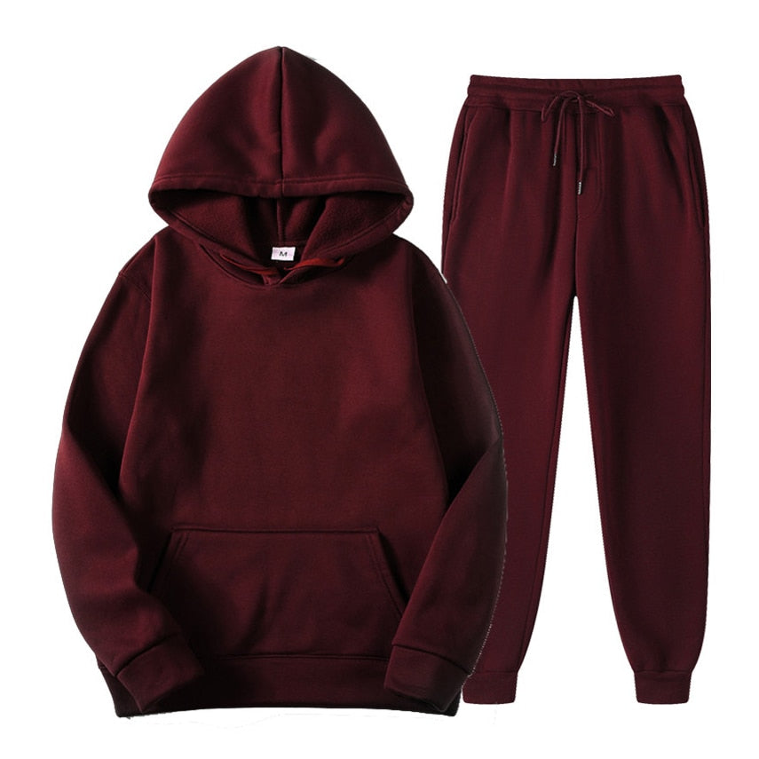 Men's Two-Piece Hoodie & Sweatpants Tracksuit