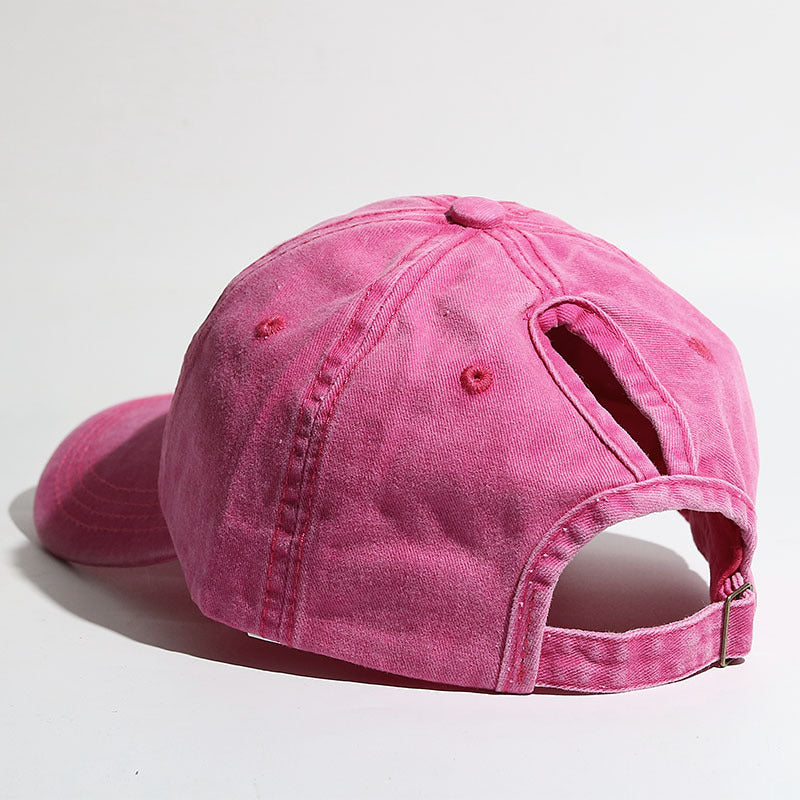 Curved-Brim Snapback Sun Hat