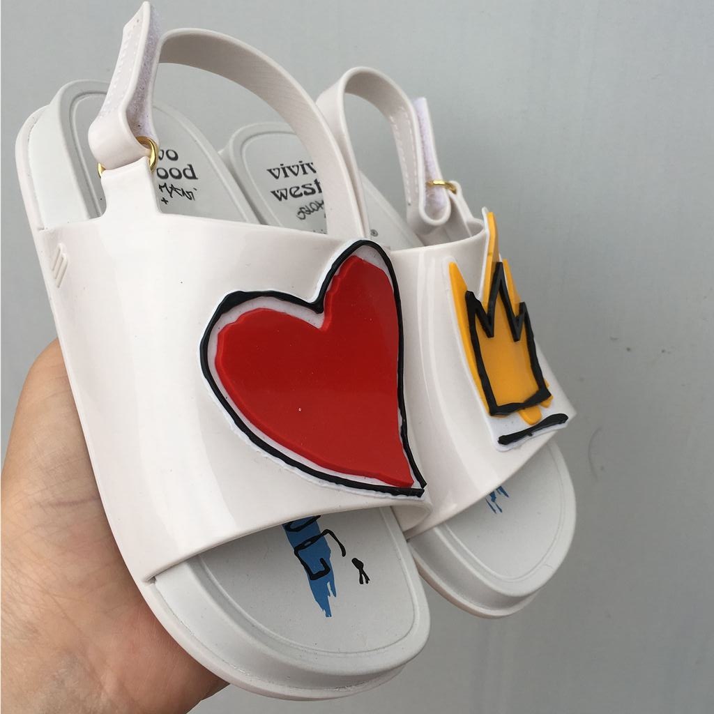 Crown and Heart Mini Sandals, Summer Rain Shoes