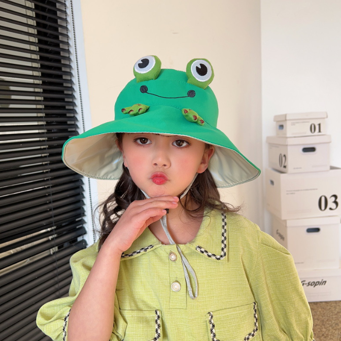 Bear Fisherman Sun Hat for Kids - alternate view