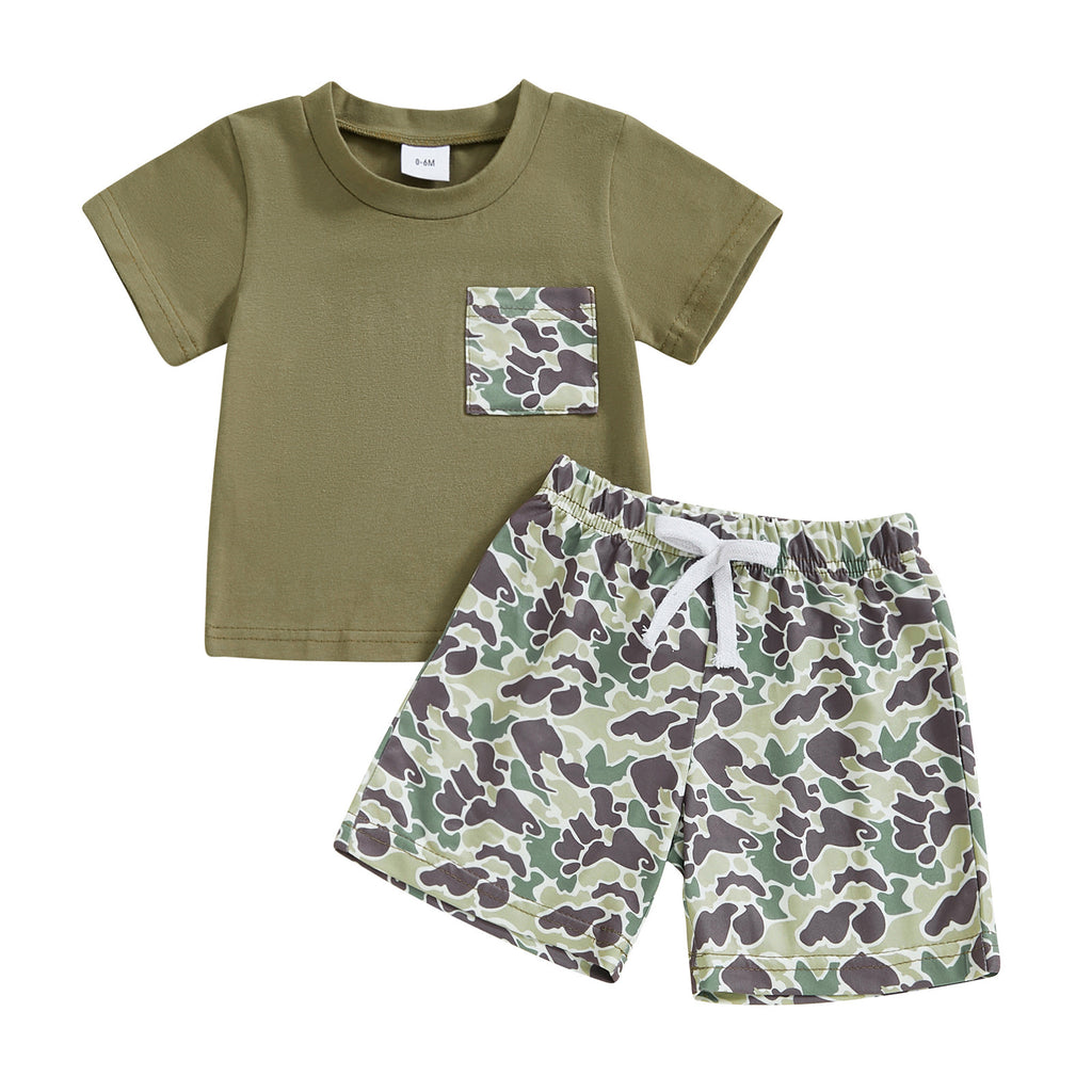 Boys' Camouflage Two-Piece Set - alternate view