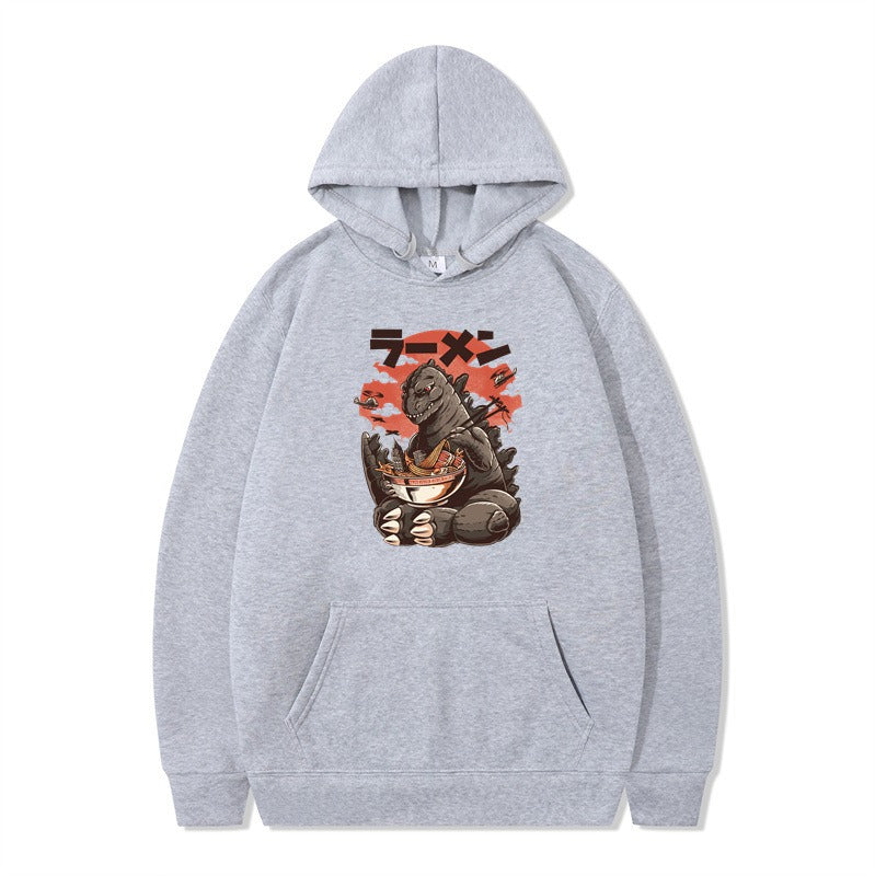 Graphic Print Pullover Hoodie