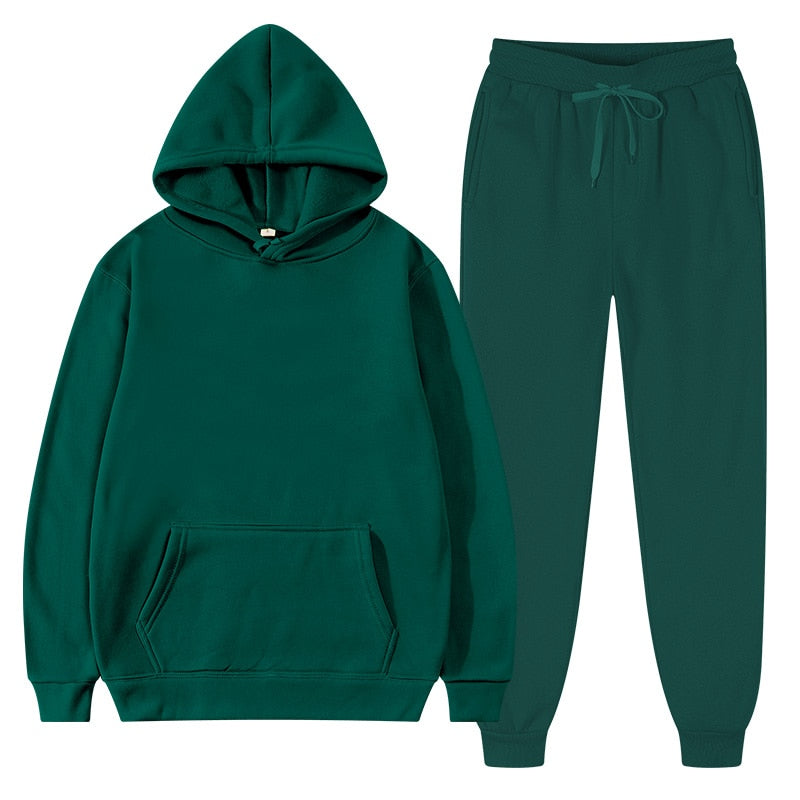 Men's Two-Piece Hoodie & Sweatpants Tracksuit