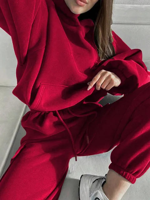 Women's Hoodie & Sweatpants Two-Piece Set