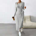 Irregular Hem Long Skirt Dress