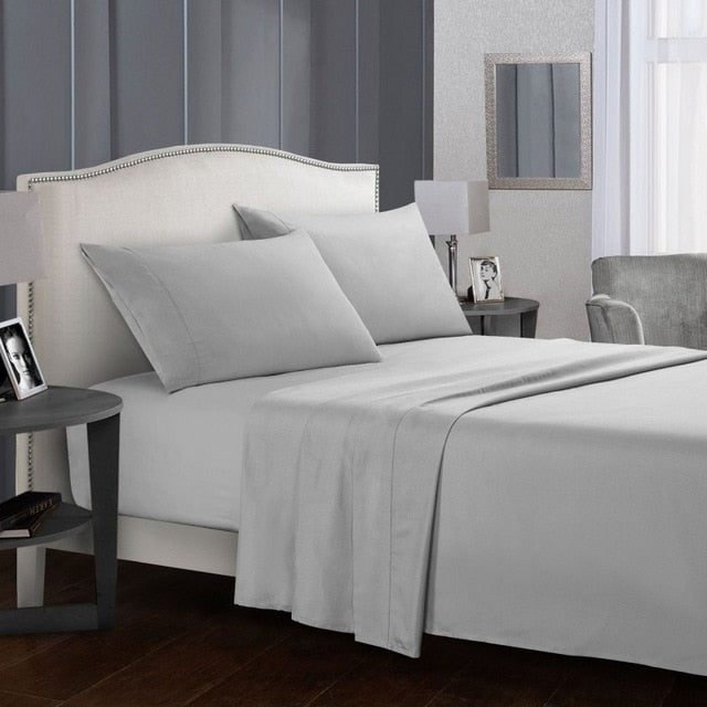 Solid White Bedding Set