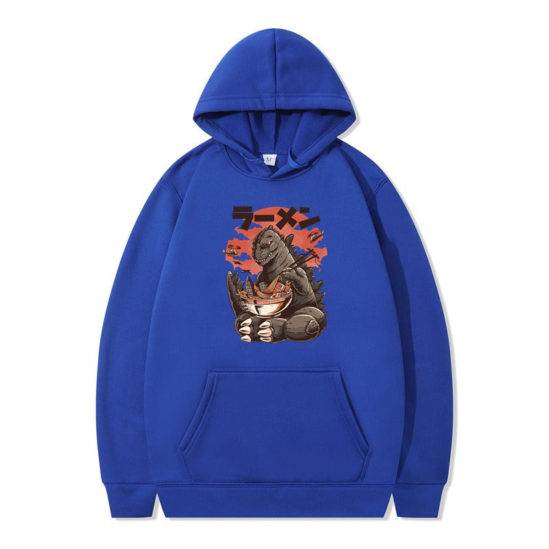 Graphic Print Pullover Hoodie