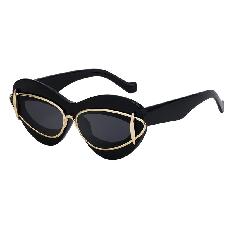 Y2K Cat-Eye Small Frame Sunglasses - alternate view
