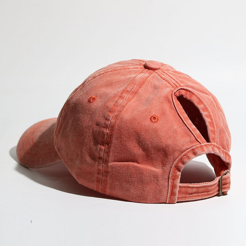 Curved-Brim Snapback Sun Hat