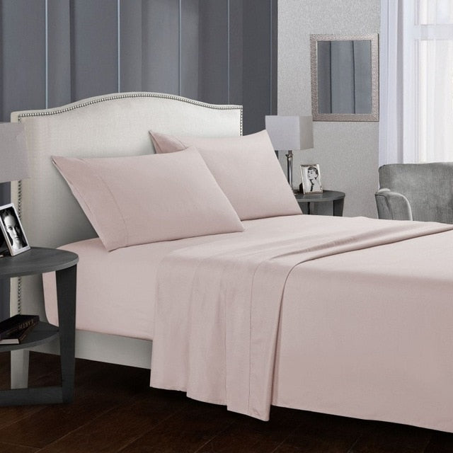 Solid White Bedding Set