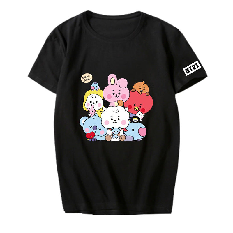 Cartoon Graphic Short-Sleeve T-Shirt