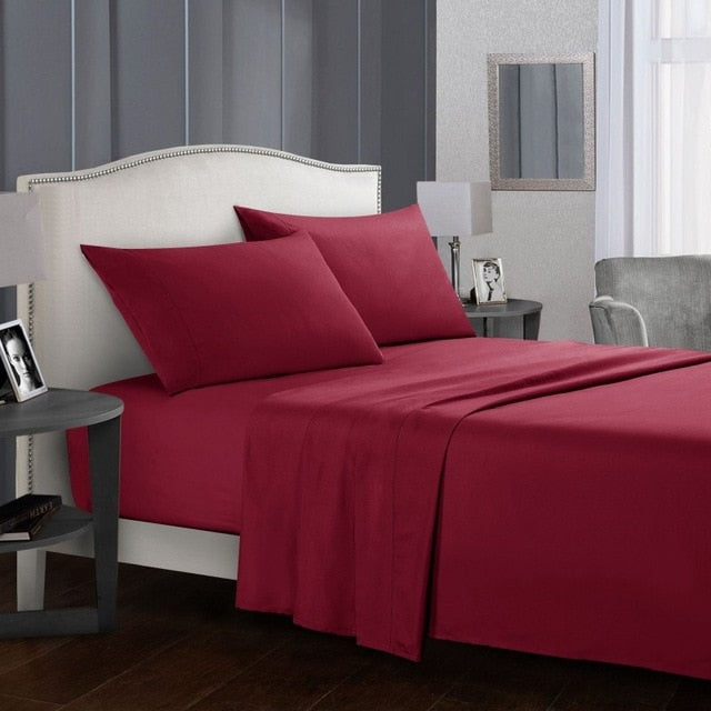 Solid White Bedding Set