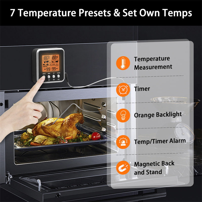 Wireless Meat Thermometer with Timer