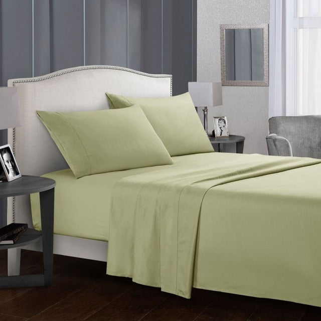 Solid White Bedding Set