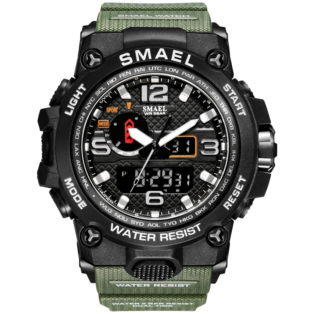 Men's Military Sport Watch, 50M Waterproof