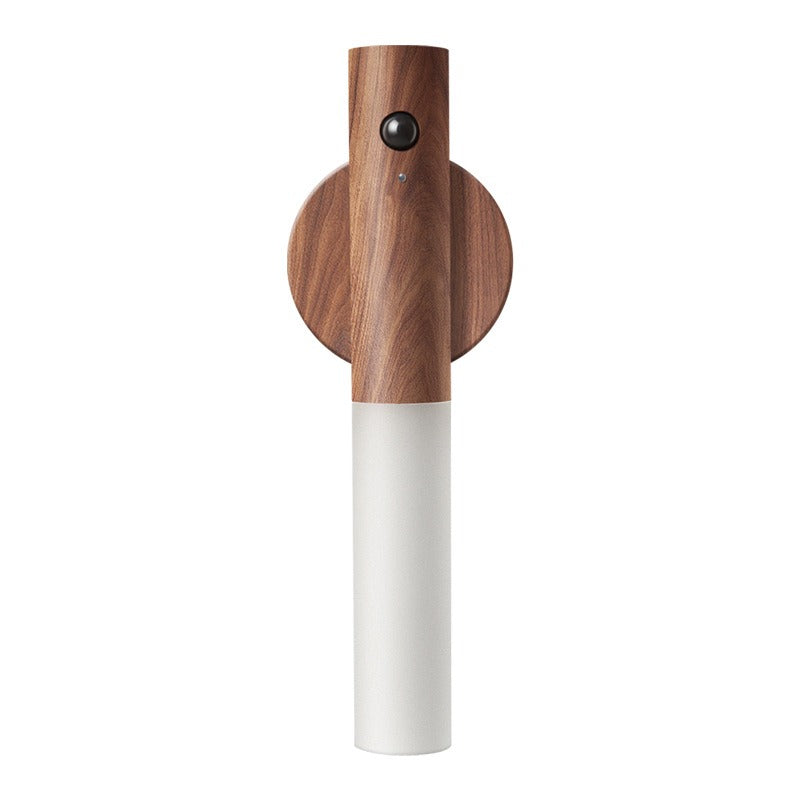 Wood-Finish Rechargeable Motion Night Light - detail view