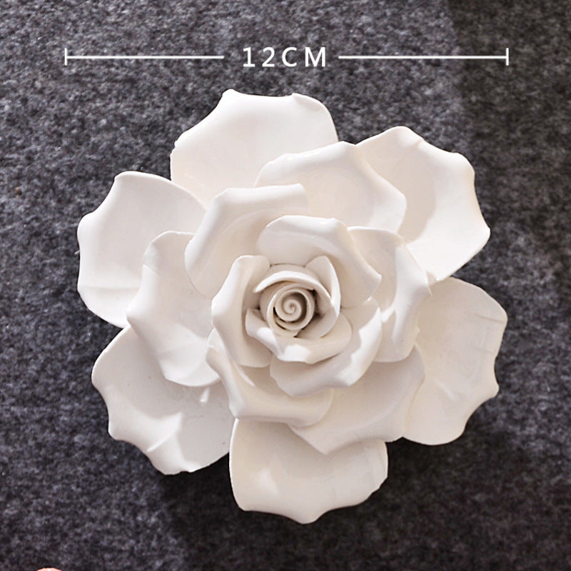 Hand-Painted 3D Ceramic Wall Flowers