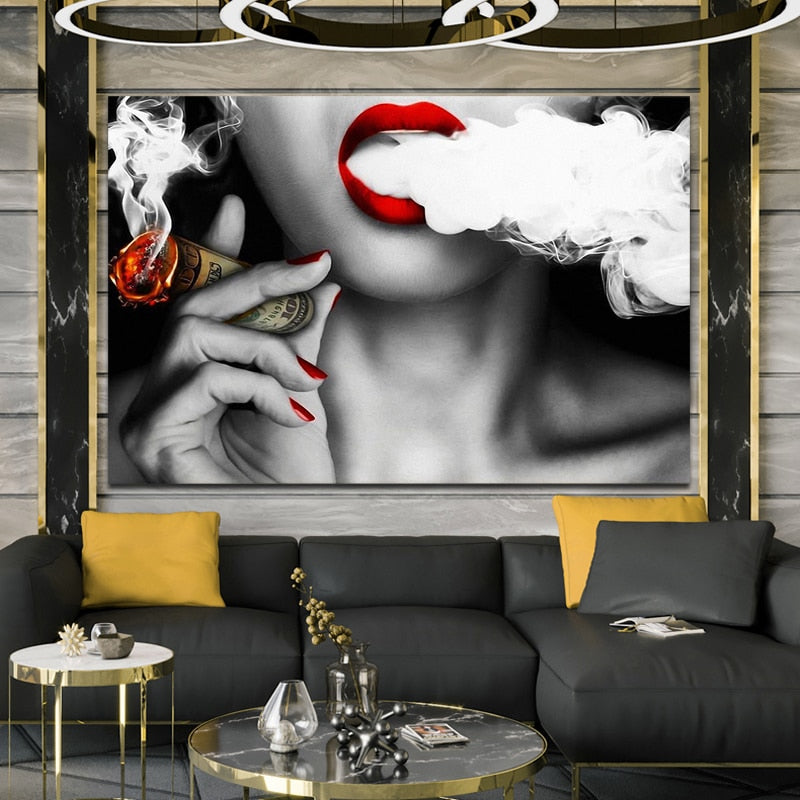 Modern Abstract Portrait Canvas Art