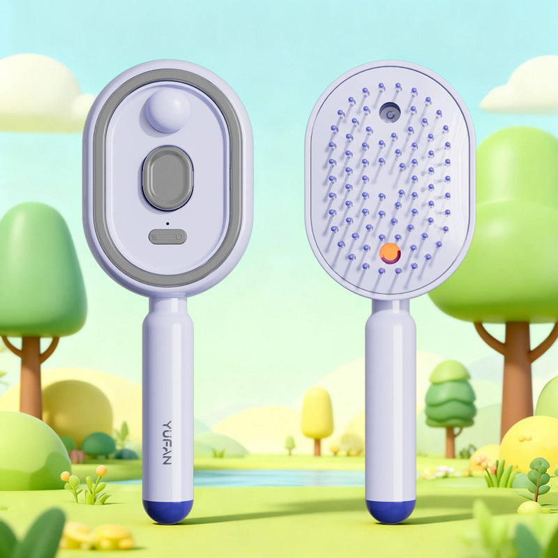 Electric Steam Hair Brush | Ionic Mist Straightening Comb | Less Breakage, Smooth Shiny Hair
