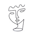 Abstract Iron Portrait Jewelry Stand